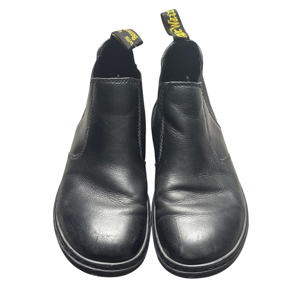 Dr. Martens Black Leather Chelsea Ankle Boots Slip On US 10